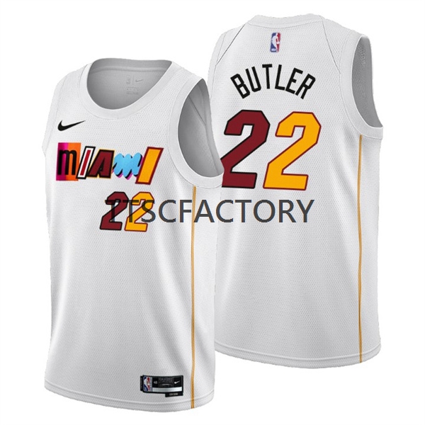 Miami Heat Trikot Jimmy Butler 22 Nike 2022-23 City Edition Weiß Swingman - Herren Miami Heat Trikot Jimmy Butler 22 Nike 2022-23 City Edition Weiß Swingman - Herren